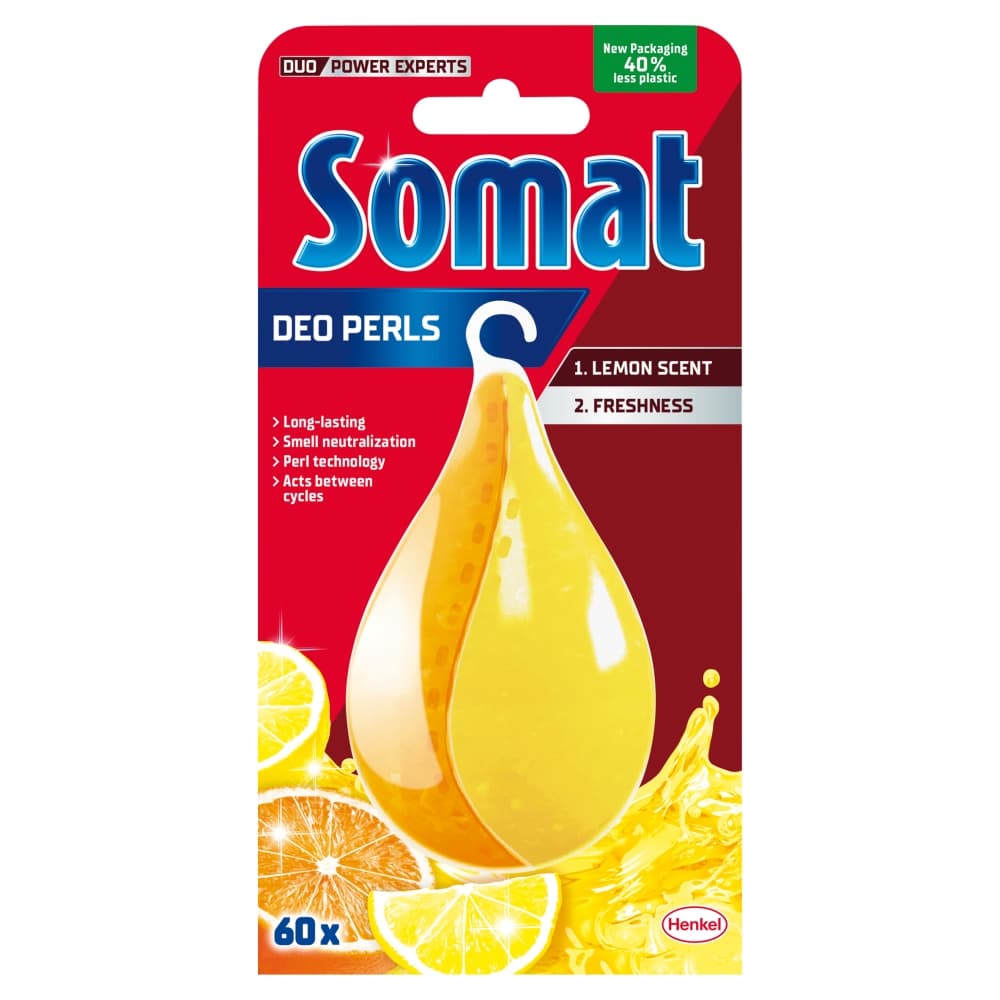 SOMAT Odświeżacz do zmywarek cytrynowo-pomarańczowy Deo Duo-Perls 17 g