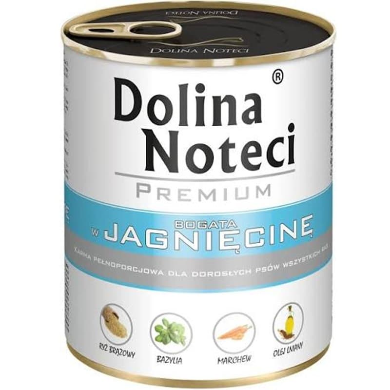 DOLINA NOTECI PREMIUM Karma mokra dla psa z jagnięciną 800 g