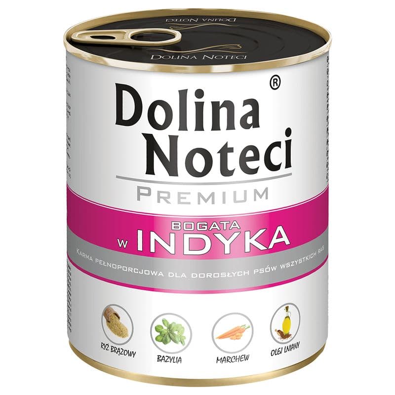 DOLINA NOTECI Karma mokra dla psów z indykiem 800 g