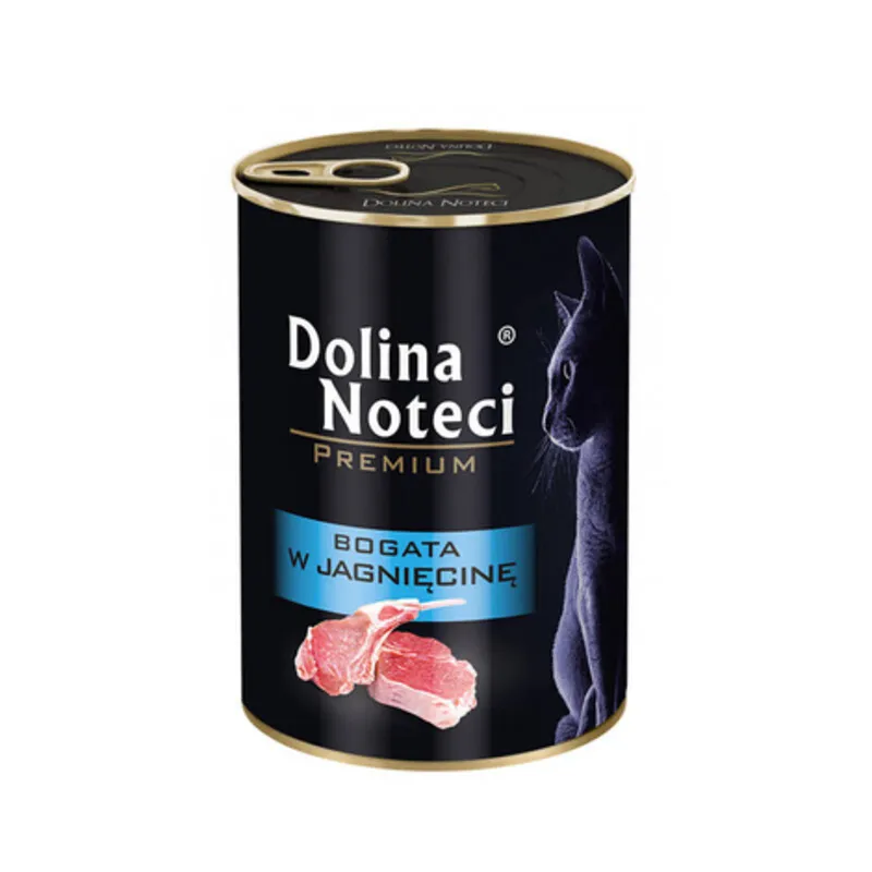 DOLINA NOTECI PREMIUM Karma mokra dla kota z jagnięciną 400 g