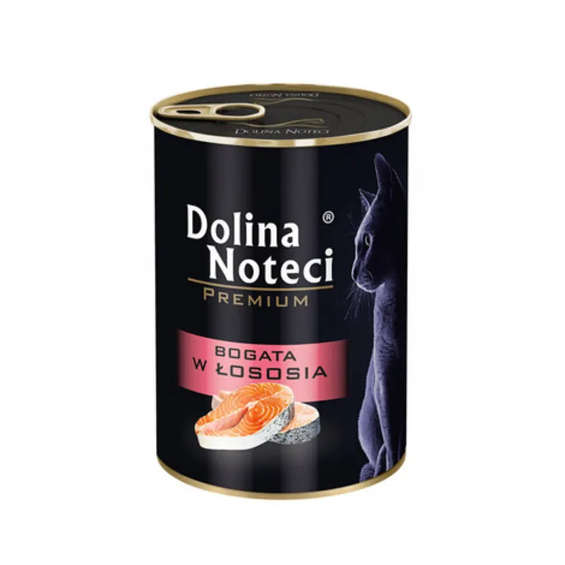 DOLINA NOTECI PREMIUM Karma mokra dla kota z łososiem 400 g