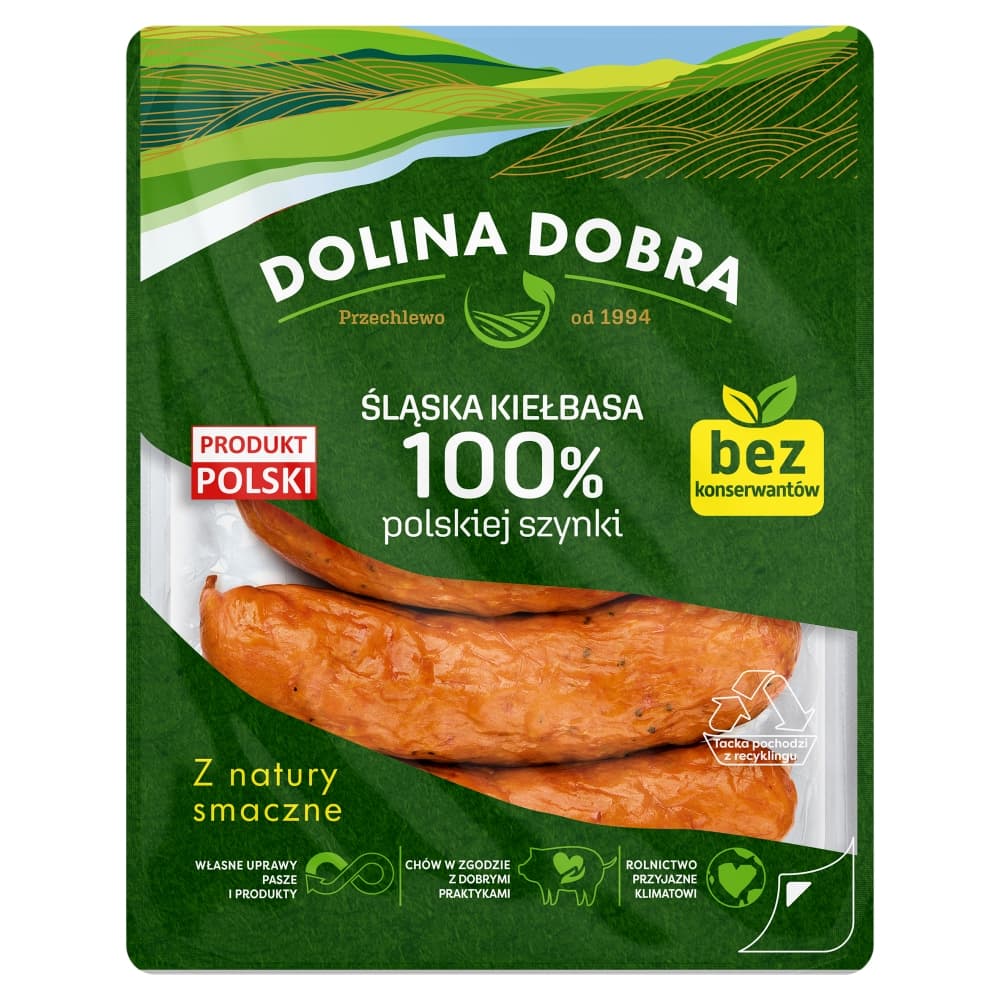 DOLINA DOBRA Śląska kiełbasa 375 g