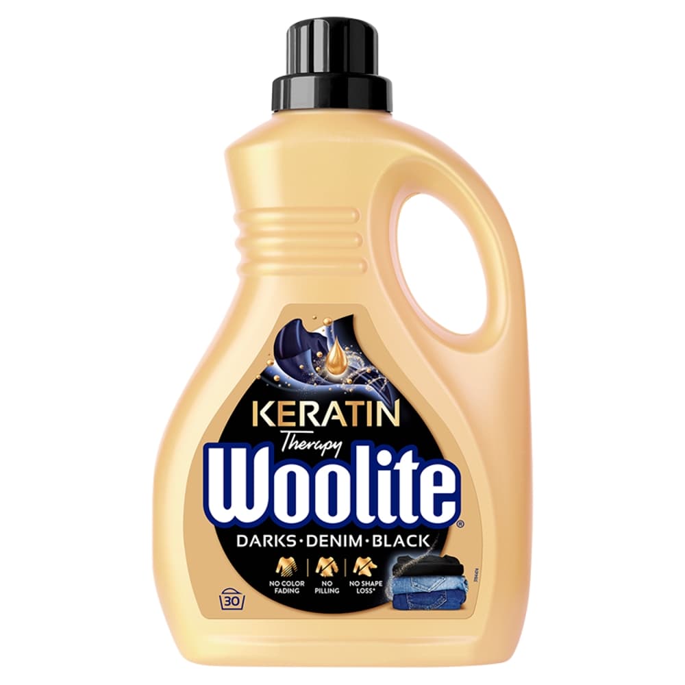 WOOLITE KERATIN THERAPY Płyn do prania Darks-Denim-Blacks 1,8l