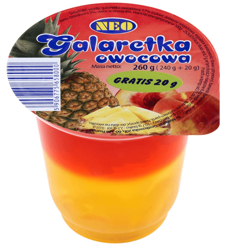 NEO Galaretka z kawałkami owoców 260 g