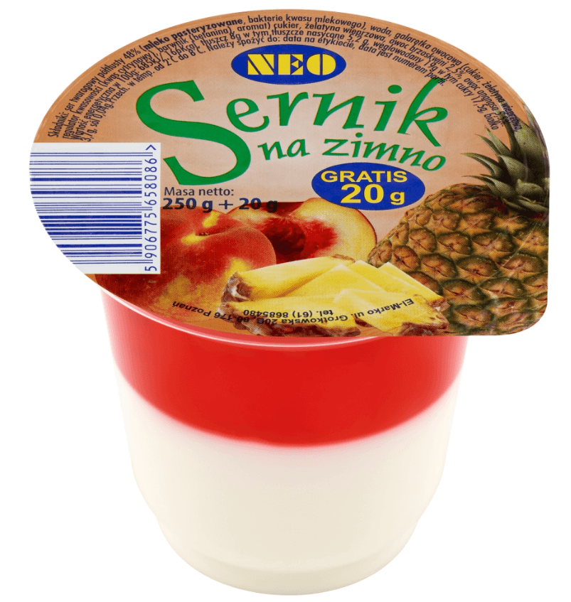 NEO Sernik na zimno z galaretką owocową 270 g