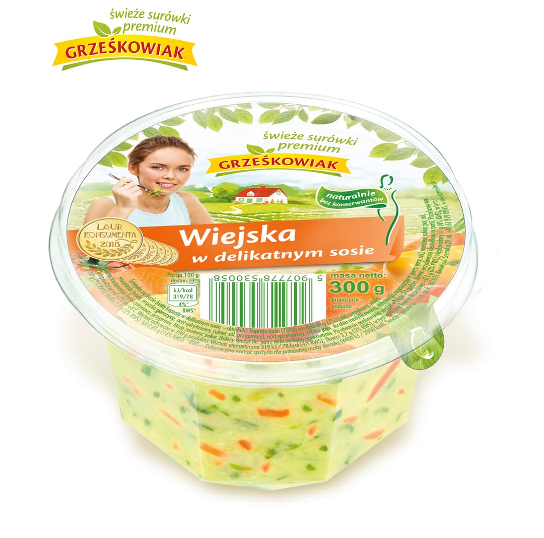 GRZEŚKOWIAK Surówka Wiejska w delikatnym sosie 300g