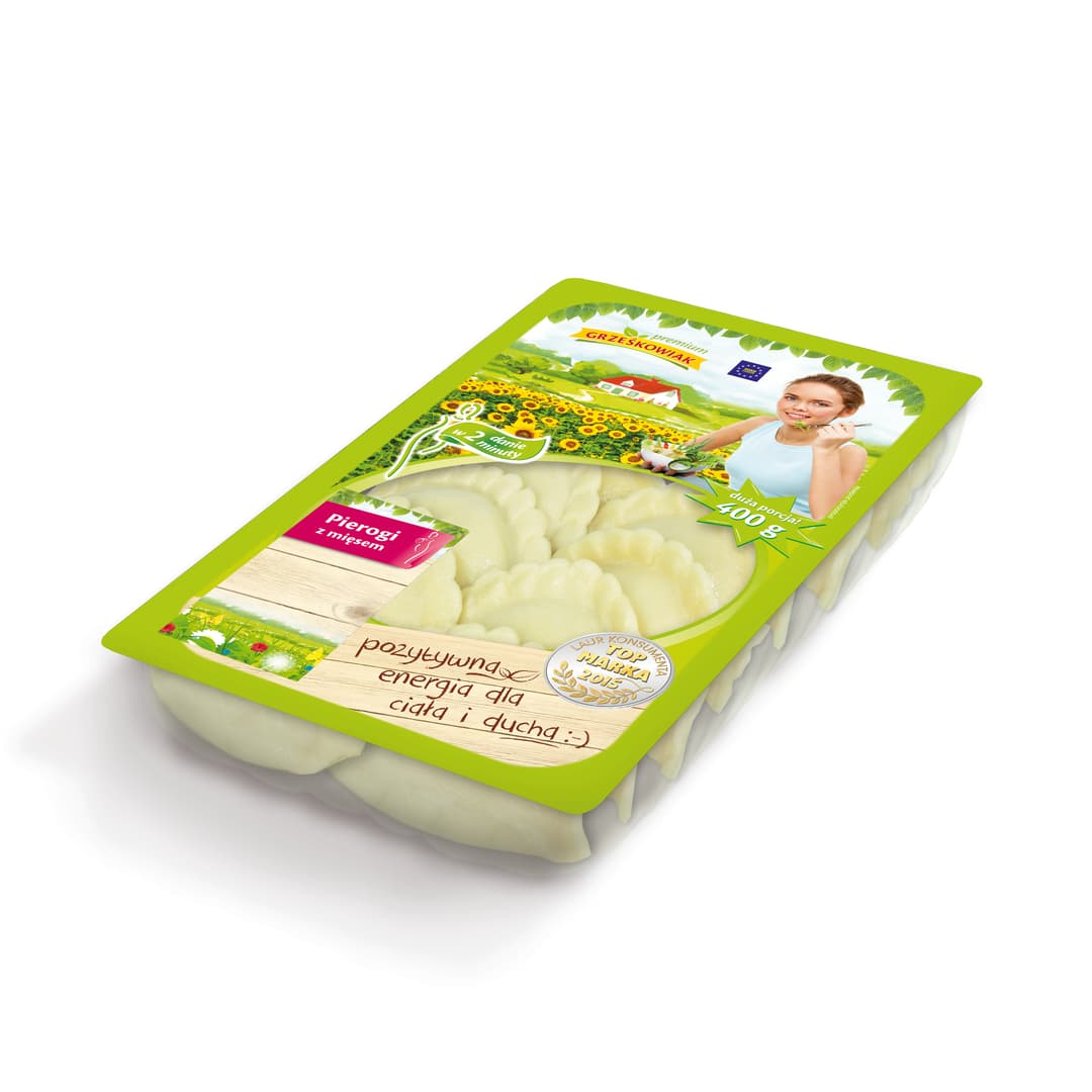 GRZEŚKOWIAK Pierogi z mięsem 400 g