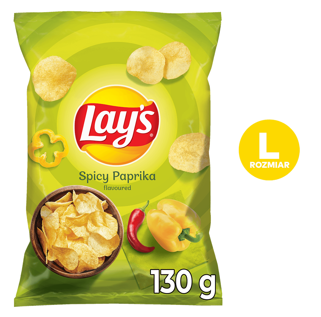 LAY'S Chipsy ziemniaczane o smaku pikantnej papryki 130g
