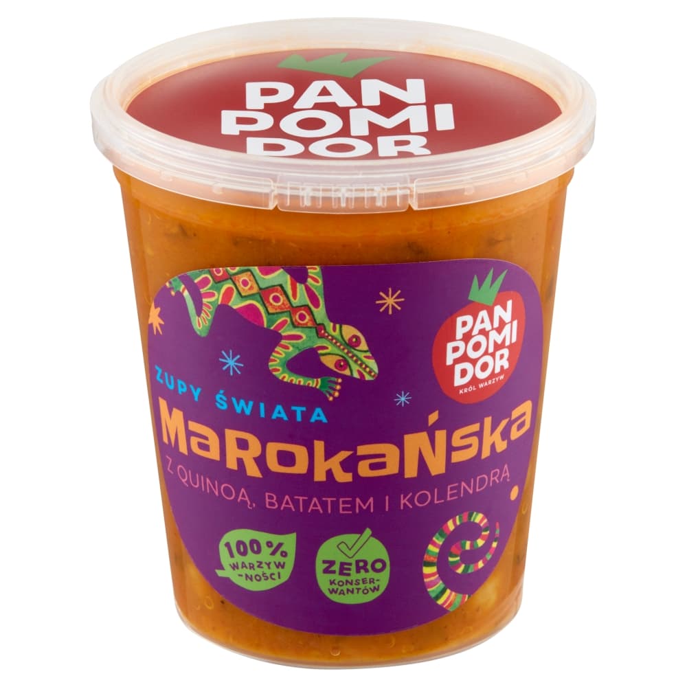 PAN POMIDOR Zupa marokańska z quinoą, batatem i kolendrą