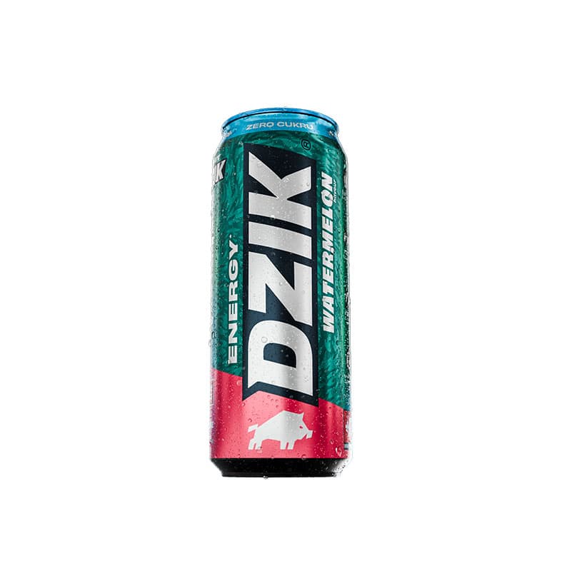 DZIK Energy drink o smaku arbuzowym bez cukru 500ml