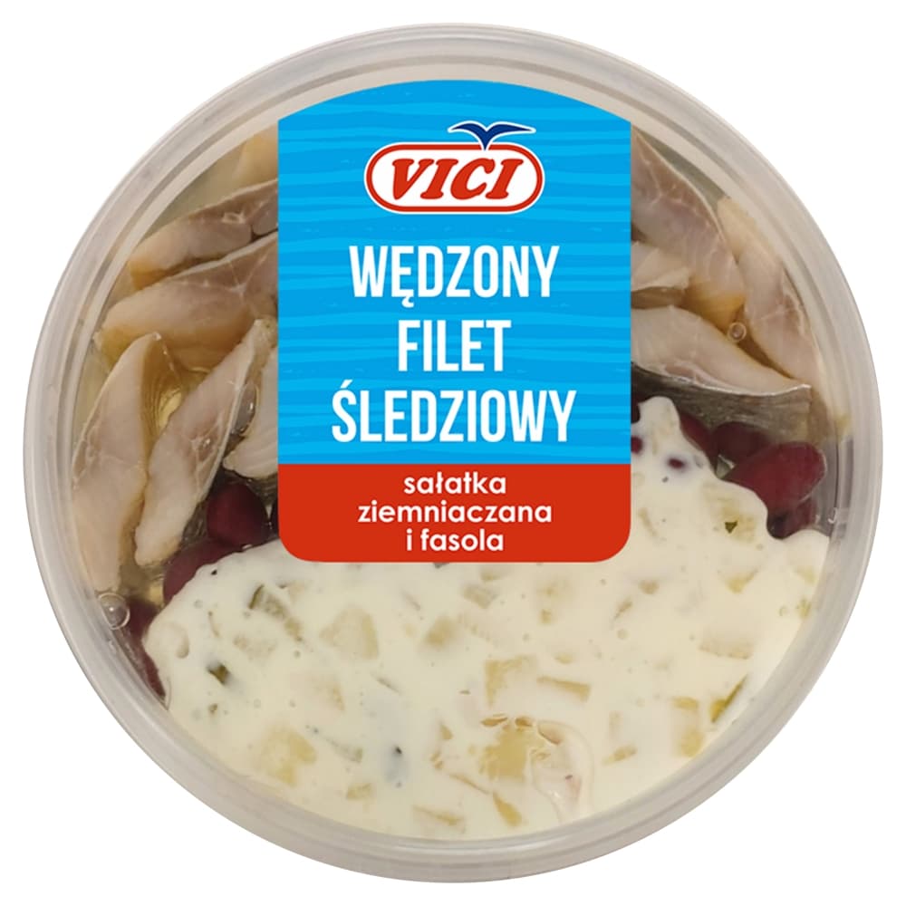VICI Filet śledziowy wędzony z sałatką ziemniaczaną 210 g