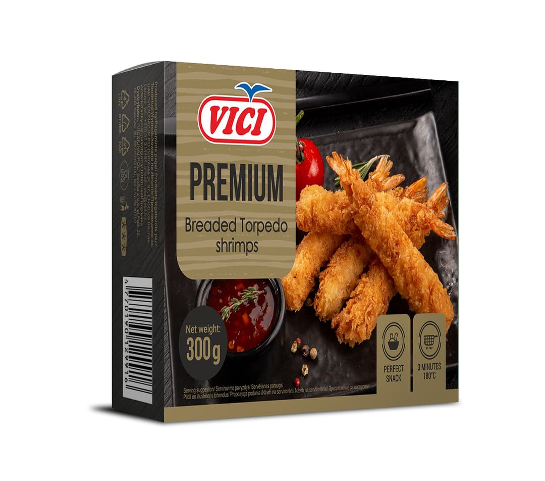 VICI PREMIUM Krewetka torpedo panierowana mrożona 300 g
