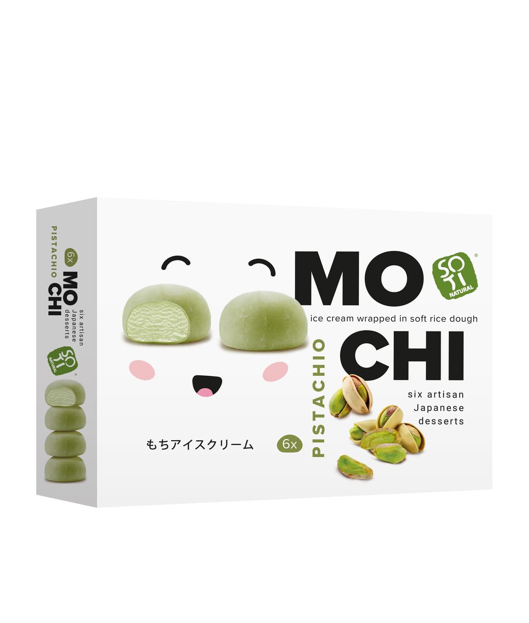 SOTI NATURAL Lody mochi o smaku pistacjowym (6x36 ml) 216 ml