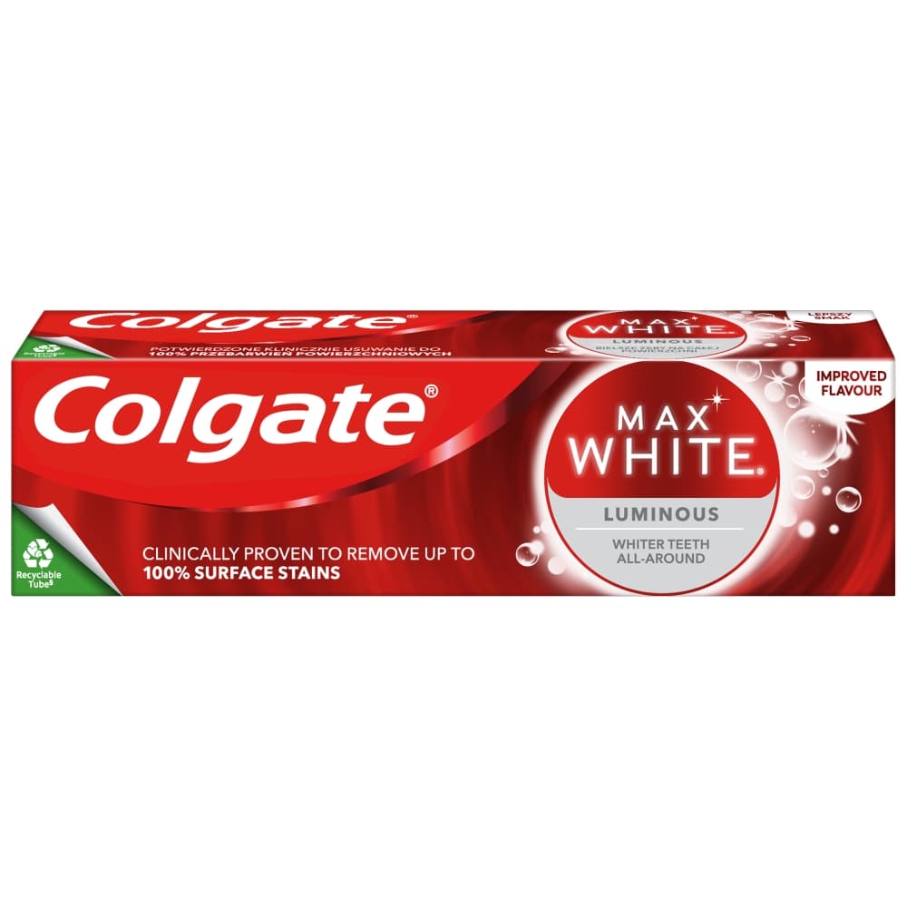 COLGATE MAX WHITE Pasta do zębów wybielająca Luminous 75 ml
