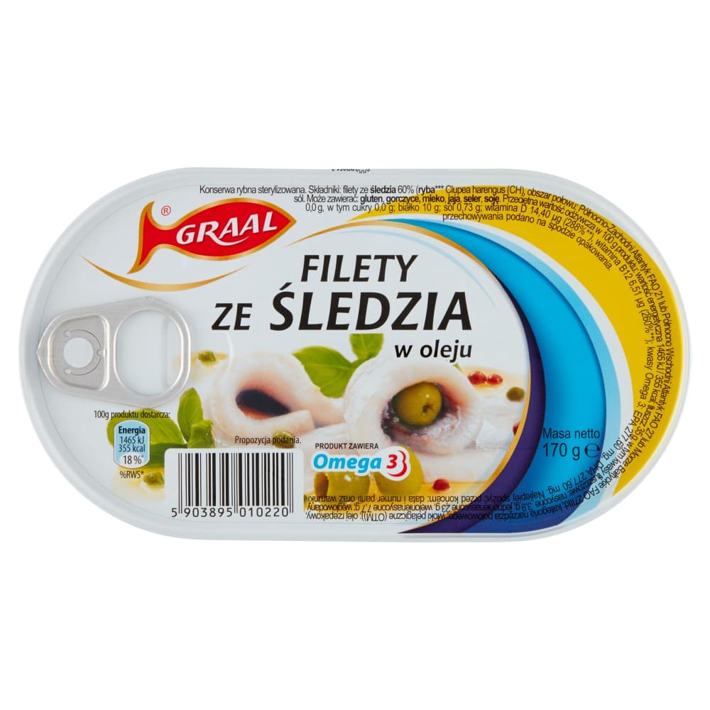 GRALL Filety śledziowe w oleju 170 g