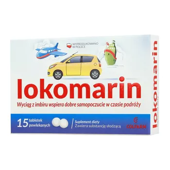 LOKOMARIN Tabletki z wyciągiem z imbiru (15 tabletek)