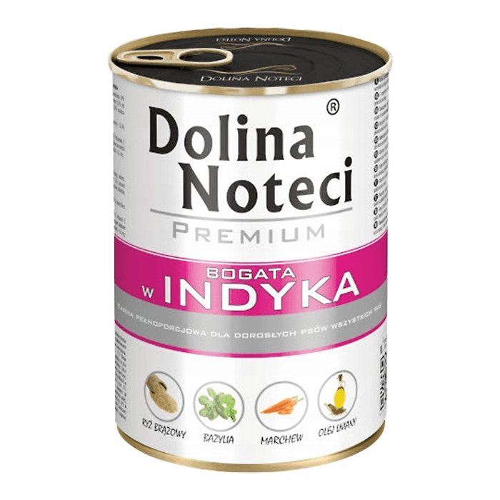 DOLINA NOTECI Karma mokra dla psów z indykiem 400 g