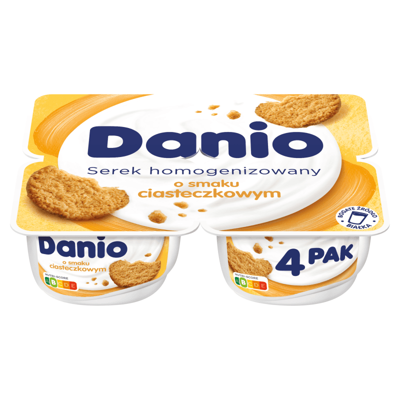 DANONE DANIO Serek homogenizowany ciasteczkowy (4x130 g) 520 g