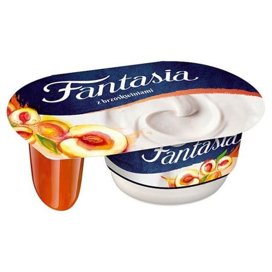 DANONE FANTASIA Jogurt kremowy z brzoskwiniami 118 g