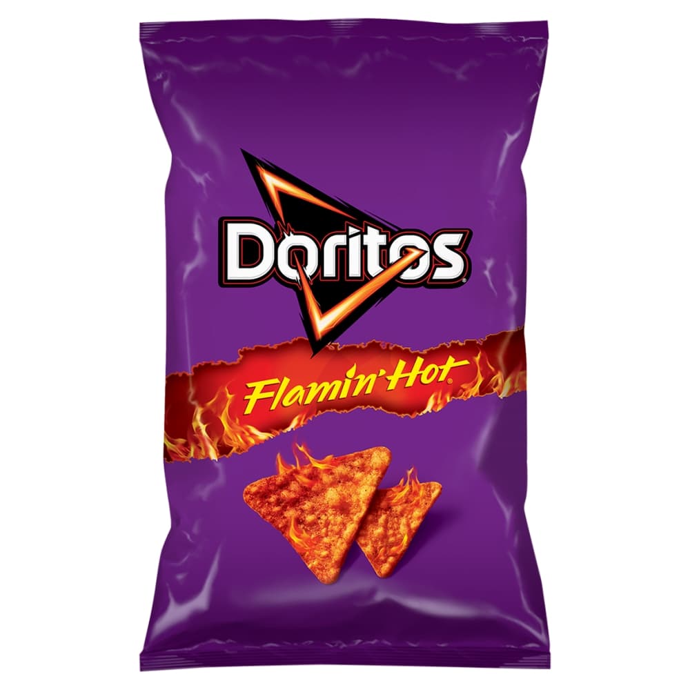 DORITOS FLAMIN' HOT Chipsy kukurydziane o smaku bardzo pikantnym 75g