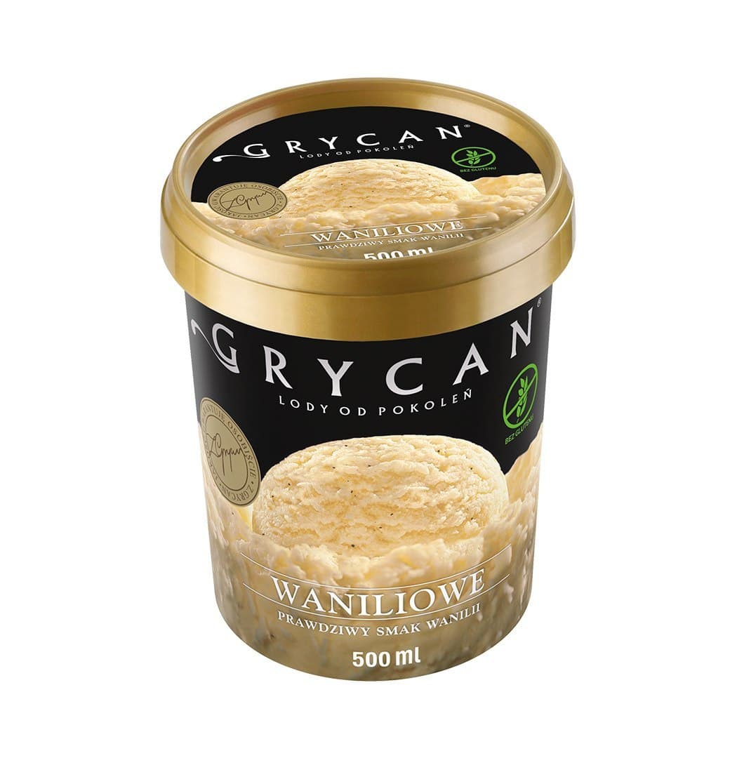 GRYCAN Lody waniliowe w kubku 500 ml