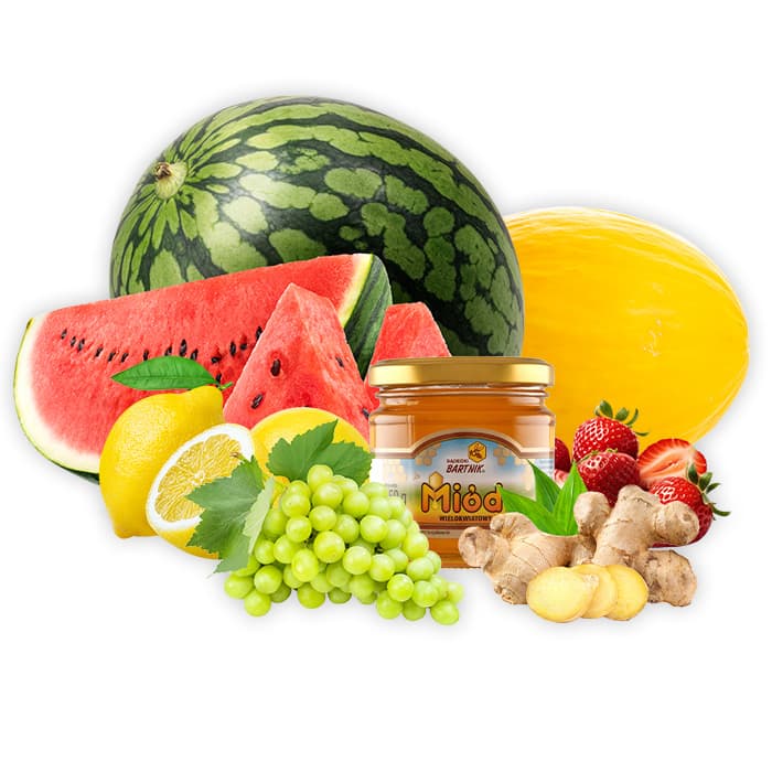 Sałatka owocowa z sosem imbirowym