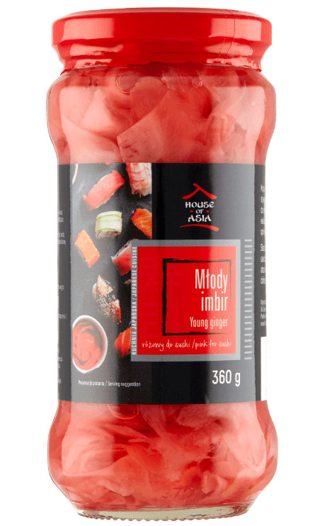 HOUSE OF ASIA Młody imbir do sushi różowy 360g