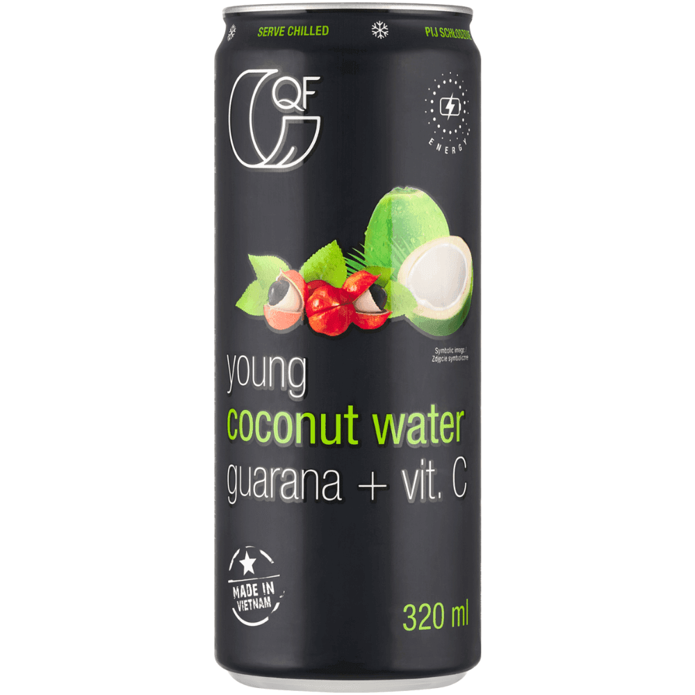 QF Woda kokosowa z guaraną i witaminą C 320 ml