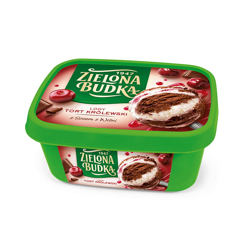ZIELONA BUDKA Lody tort królewski pudełku 1000 ml