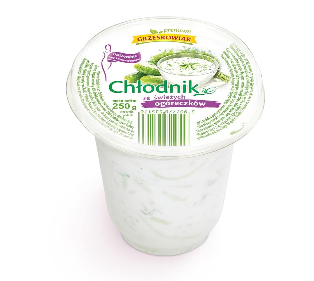 GRZEŚKOWIAK Chłodnik ze świeżych ogóreczków 250 g