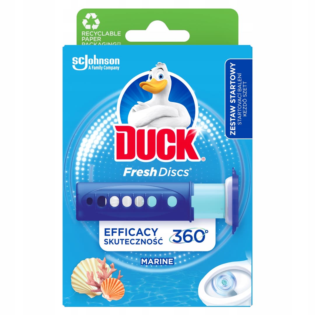DUCK FRESH DISCS Żelowy krążek do toalety Marine 36ml