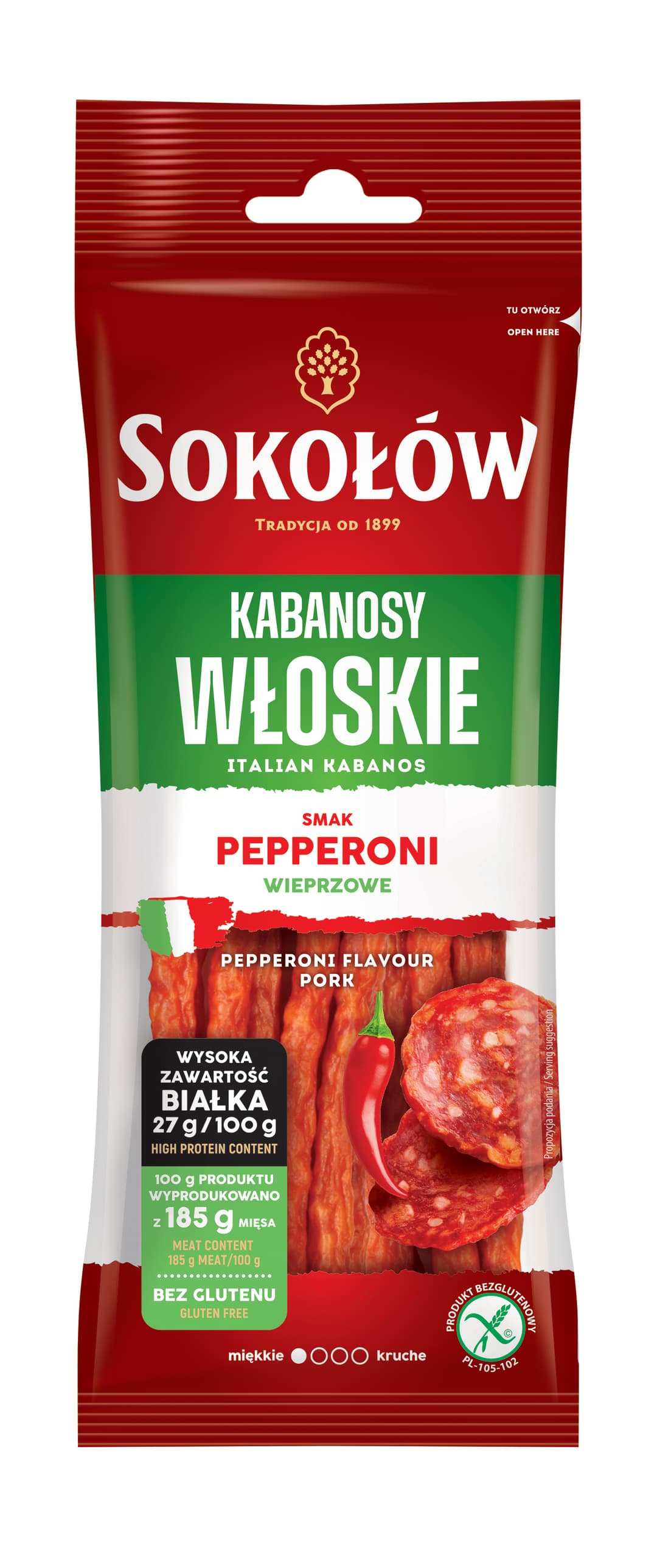 SOKOŁÓW Kabanosy Włoskie 100 g