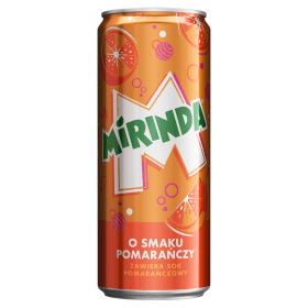 MIRINDA Napój gazowany o smaku pomarańczowym 330ml