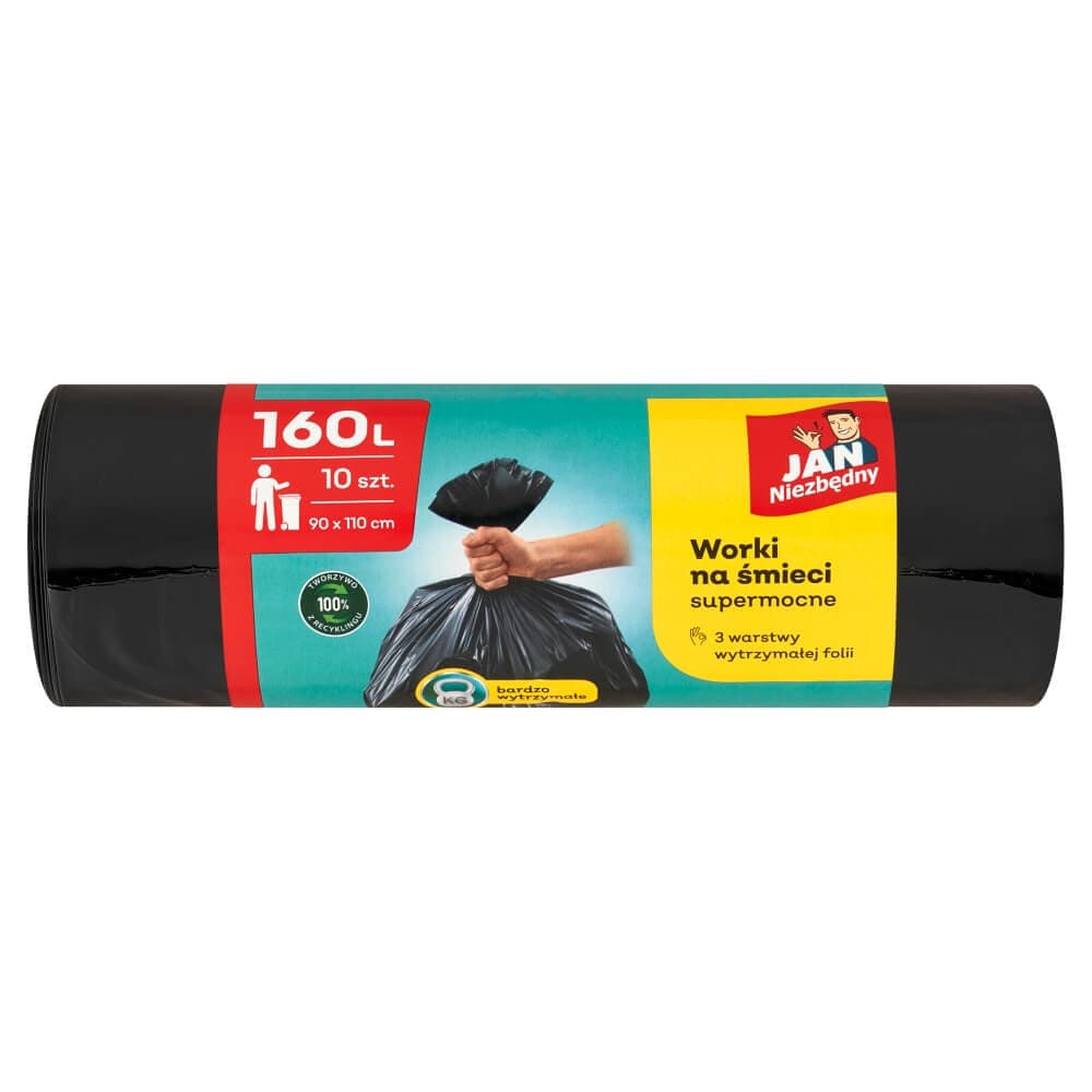 JAN NIEZBĘDNY Worki na śmieci 160 l 10 szt.
