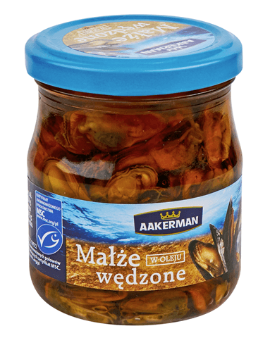 AAKERMAN Małże wędzone w oleju 200 g