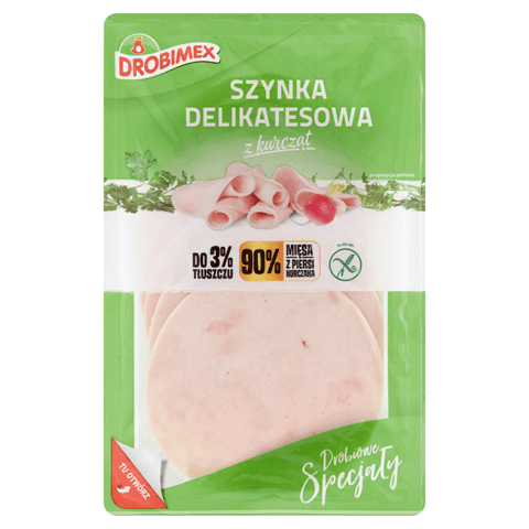 DROBIMEX Szynka delikatesowa z kurcząt 100 g