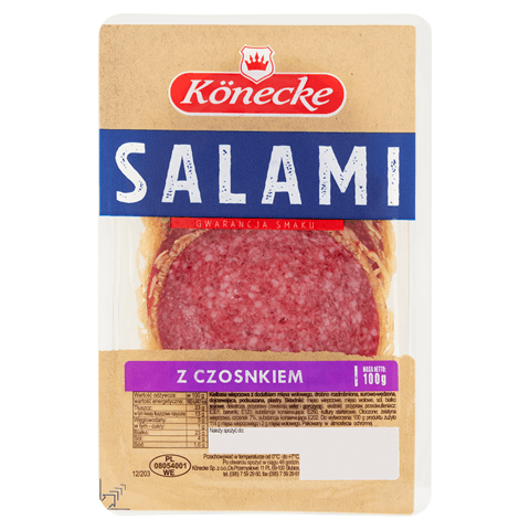 KONECKE Salami z czosnkiem 100 g