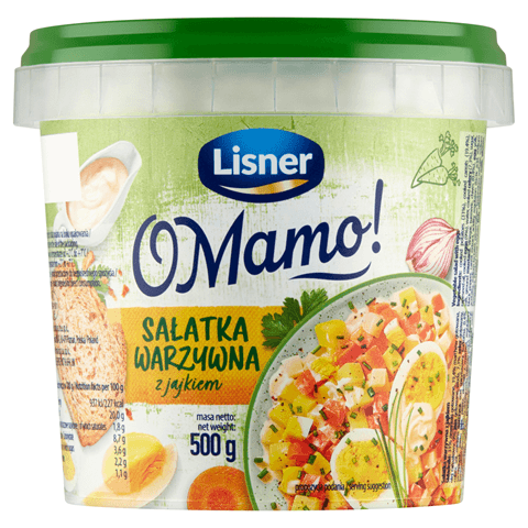 LISNER O MAMO! Sałatka warzywna z jajkiem 500 g