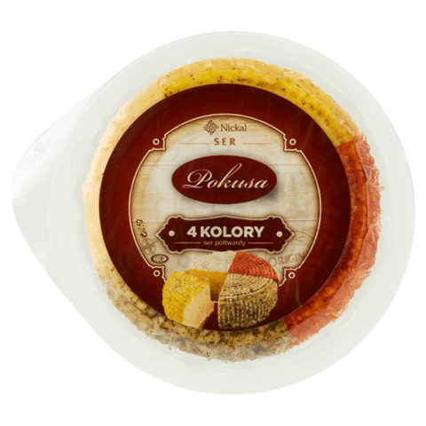 POKUSA Ser półtwardy 4 kolory okrągły 350 g