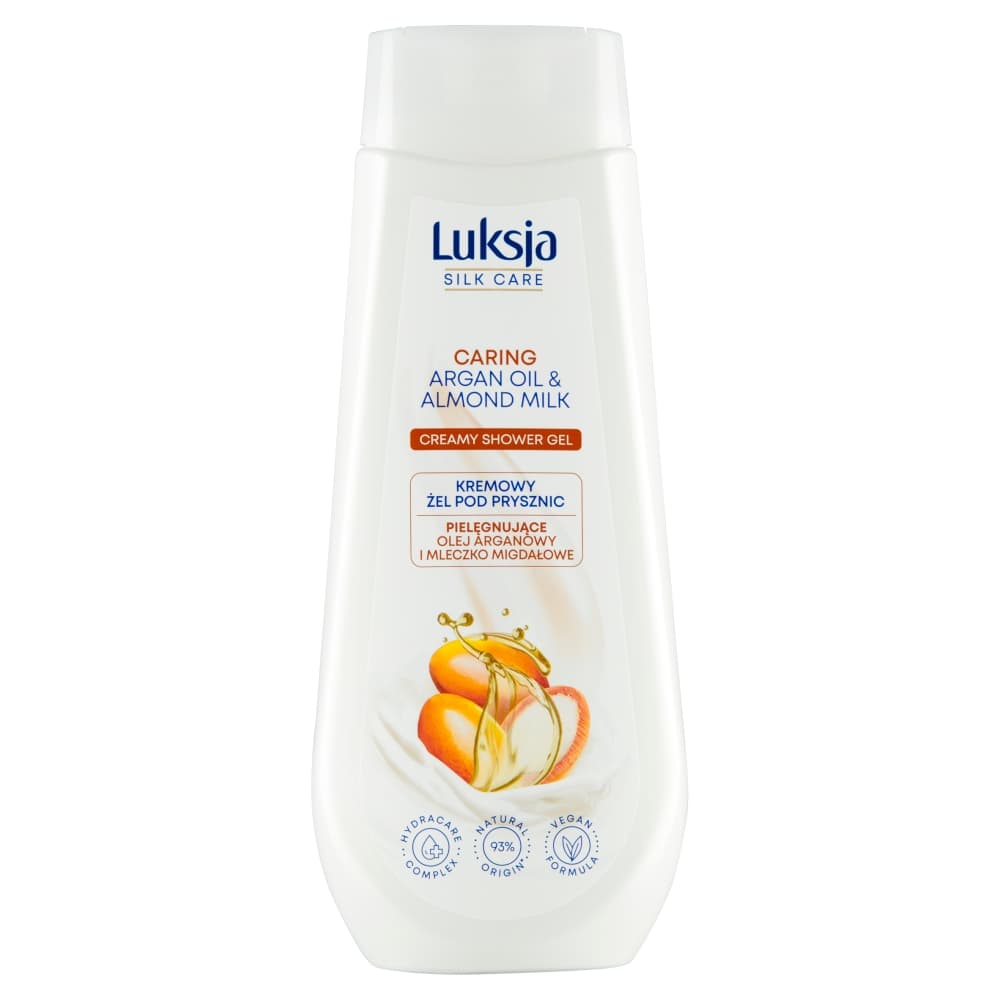 LUKSJA SILK CARE Żel pod prysznic pielęgnujące olejek arganowy i mleczko migdałowe 500ml