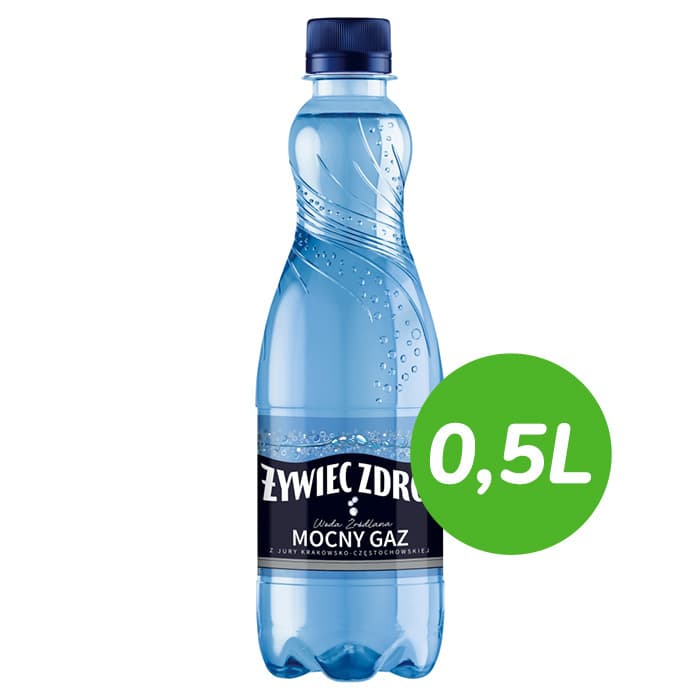 ŻYWIEC ZDRÓJ MOCNY GAZ Woda źródlana 500 ml