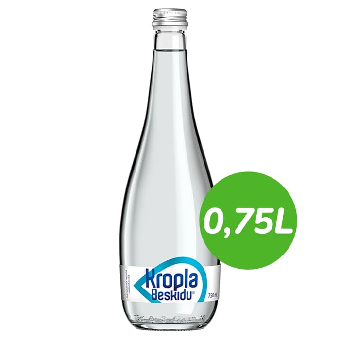 KROPLA BESKIDU Woda mineralna niegazowana (szkło) 750ml