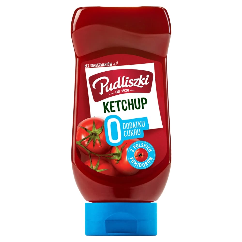 PUDLISZKI Ketchup bez dodatku cukru 440g