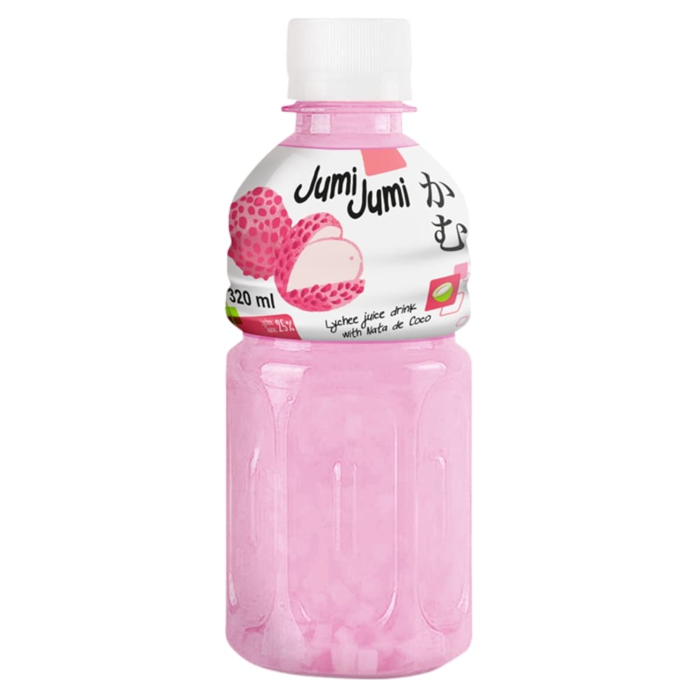 JUMI JUMI Napój liczi z kawałkami galaretki kokosowej nata de coco 320ml
