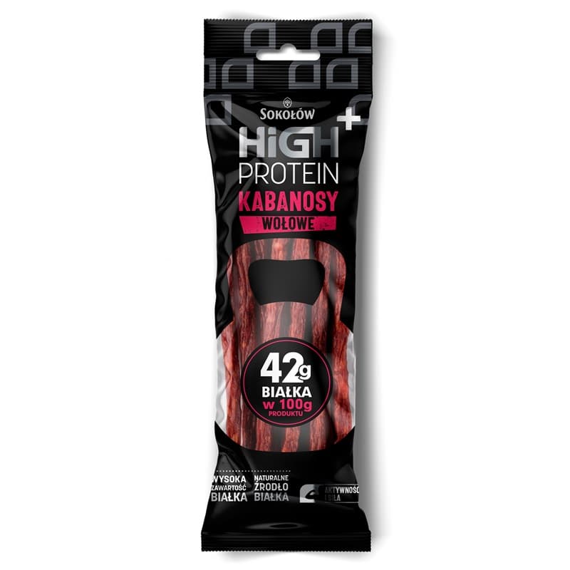 HIGH PROTEIN Kabanosy wołowe 60 g