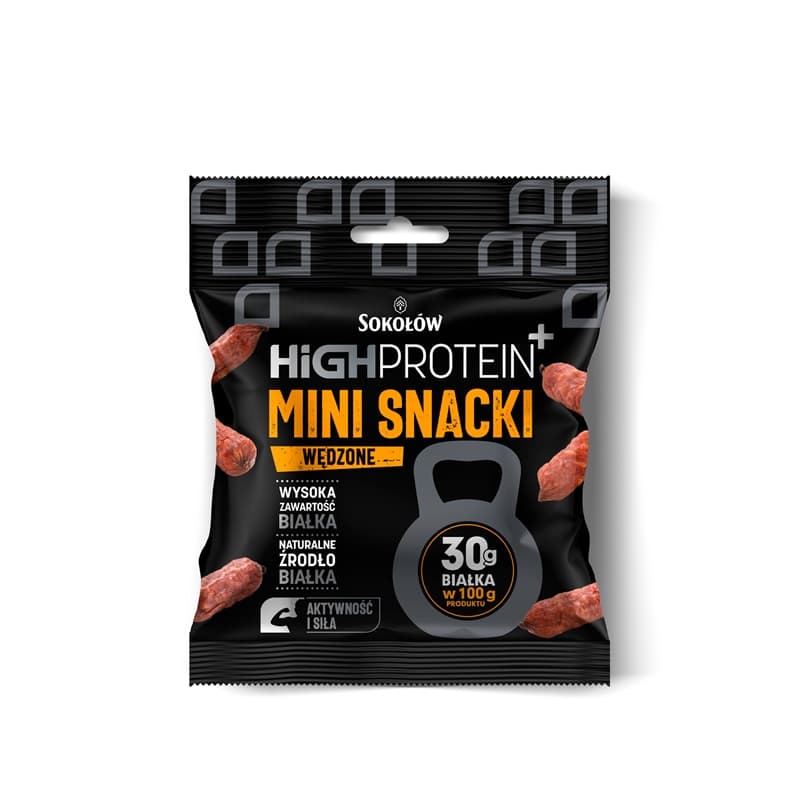 HIGH PROTEIN Mini snacki wędzone 60 g