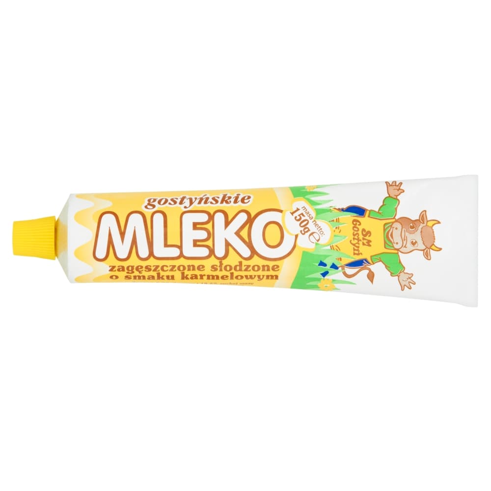 SM GOSTYŃ Mleko gostyńskie zagęszczone o smaku karmelowym w tubce 150 g