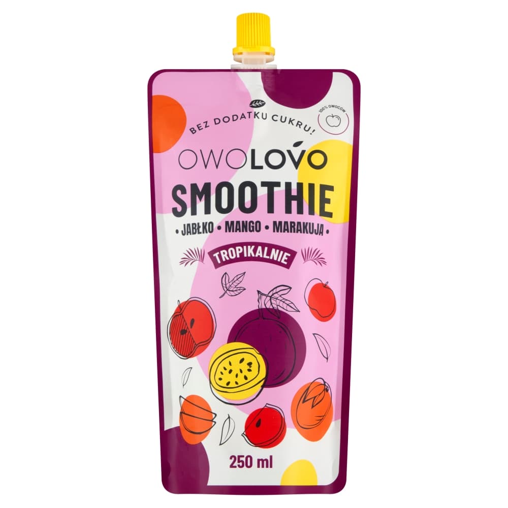 OWOLOVO Smoothie jabłko-mango-marakuja 250 ml
