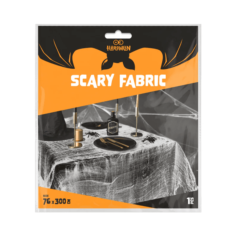 HALLOWEEN Dekoracja biała 76x300 cm 1 szt.