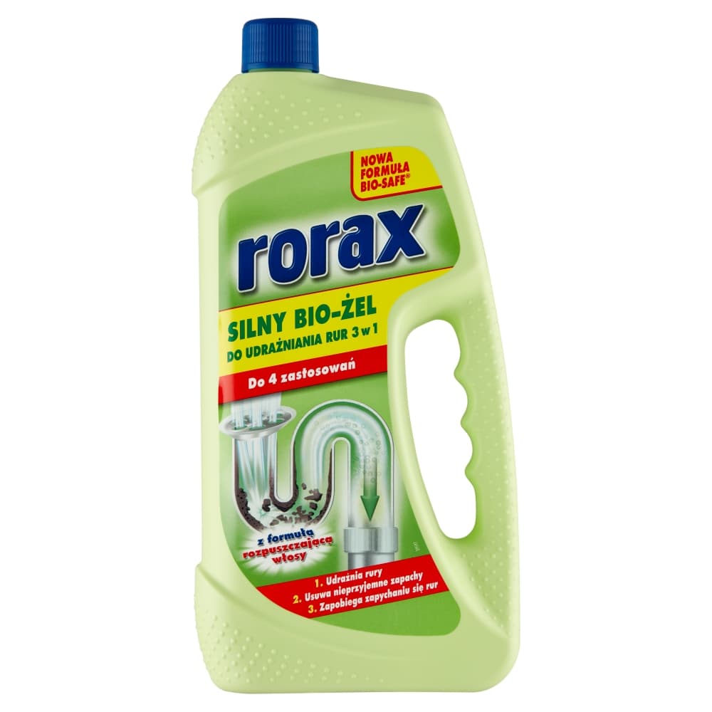 RORAX Silny bio-żel do udrażniania rur 3 w 1 1000 ml